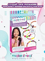 Набор для творчества собери браслет "Черно-белые и неоновые"