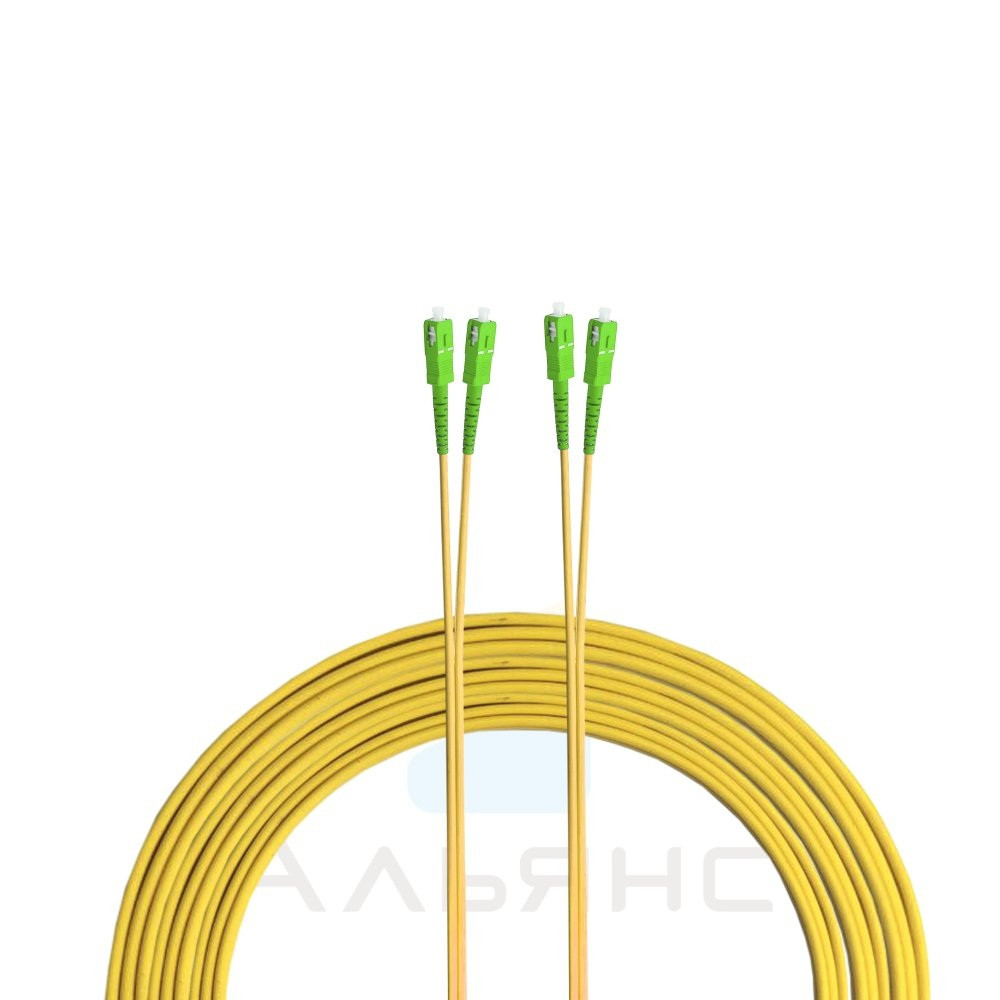 Патчкорд SC/APC-SC/APC  2мм SM 9/125 Duplex - 1 м
