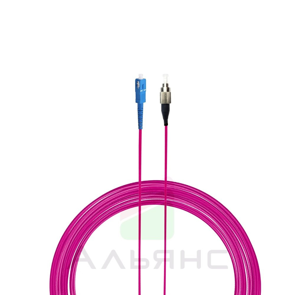Патчкорд LC/UPC-LC/UPC   2мм MM 50/125 OM4 Simplex - 0,5 м
