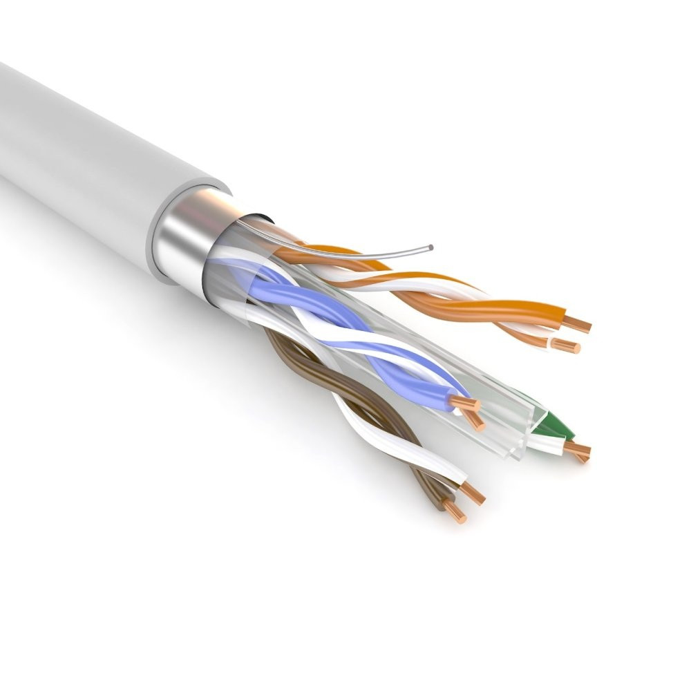 Кабель сетевой OK-WIRE FTP cat 6 ПВХ,CCU 1км/упак для внутр прокл