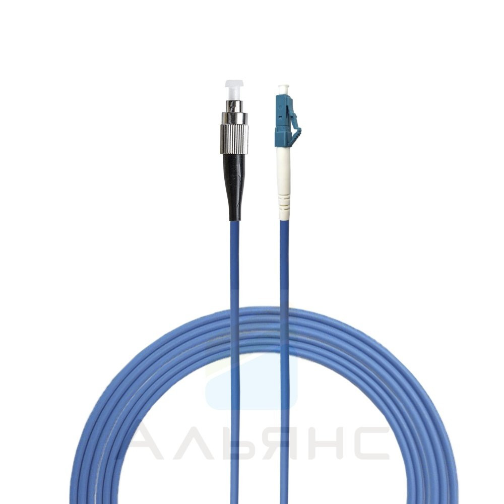 Патчкорд FC/UPC-LC/UPC Armoured SM 9/125 Simplex - 1 м