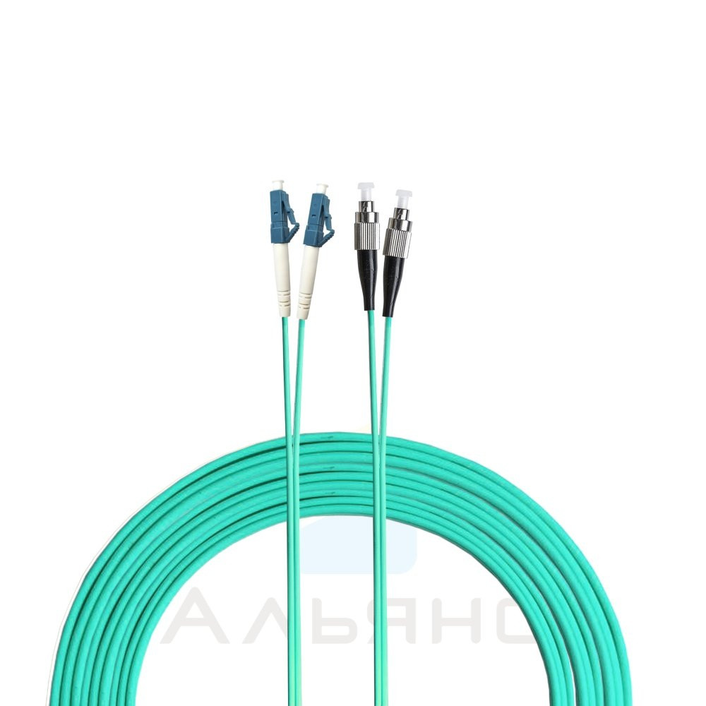 Патчкорд FC/UPC-LC/UPC   2мм MM 50/125 OM3 Duplex - 1 м