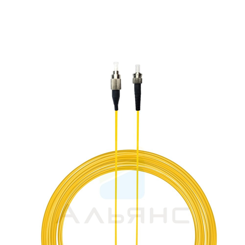 Патчкорд ST/UPC-FC/UPC 2мм SM 9/125 Simplex - 1 м
