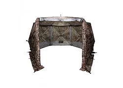 Шатер туристический СЛЕДОПЫТ PF-TOR-K06-К КАМЫШ быстросборный, h-2,24 м, 6 стен, площадь 9.3 кв.м.