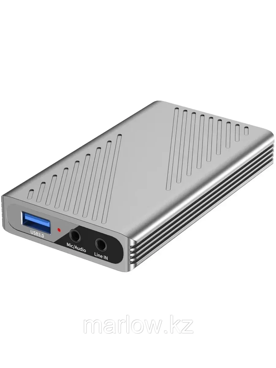 Карта видеозахвата 4K USB 3.0 захват видео (Серебристый)