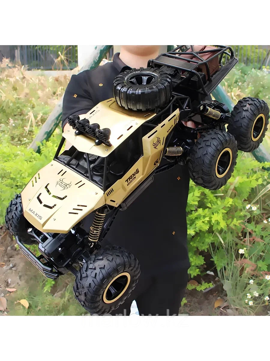 6 колёсный внедорожник 4 WD 46см на пульте ДУ - золотой