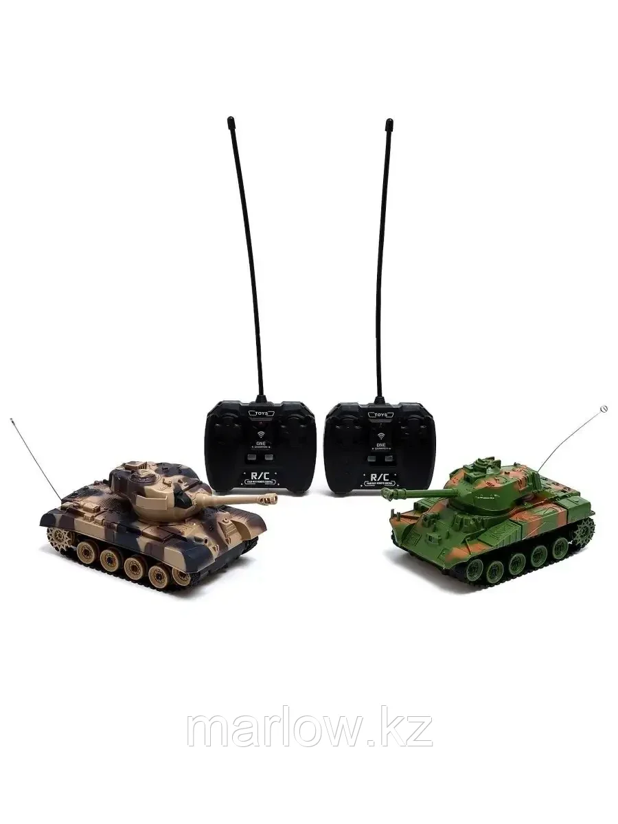 Танковый бой на р/у, 2 танка, свет и звук