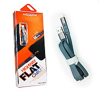 Зарядный USB кабель Lightning длина 1 метр Moxom 2.4А серый