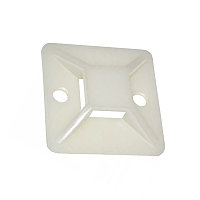 Площадка самоклеящаяся 25х25 белая под хомуты (20шт) IEK