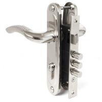 Замок врезной с ручкой DUET LC-3603 CR хром (15шт/коробка)