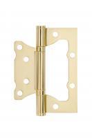 Петля универсальная накладка бабочка матовая латунь DUET F-100*75*2.5 GM (100 шт/уп)