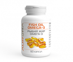 Натуральный рыбий жир Омега-3 Рыбий жир (Omega-3 Fish oil) 60 капсул
