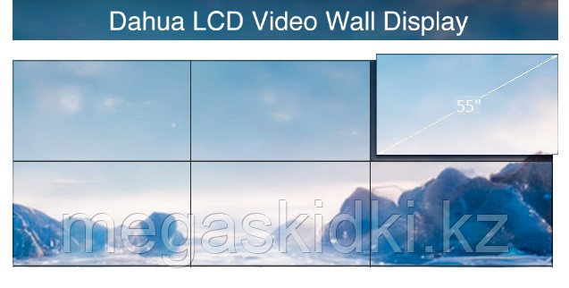 Видеостена 3х2 Dahua (6 панелей*55 дюймов)