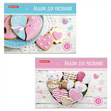 Альбом для рисования А4 24 л., скоба, обложка картон, BRAUBERG, 202х285 мм, "Вкусняшки" (2 вида), 10, фото 2