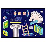 Альбом для рисования BG "New art"(40л) на скрепке, фото 2