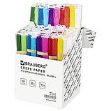 Бумага гофрированная/креповая, 32 г/м2, 50х250 см, АССОРТИ 10 цветов, BRAUBERG, фото 3