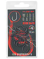 Крючки "Volzhanka Wide Gape Teflon" # 4 (10шт/уп)