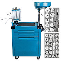 Установка пневматическая для сбора отработанного масла 80л с набором спец.инструмента 61пр. ERENTAU F-HC-3280