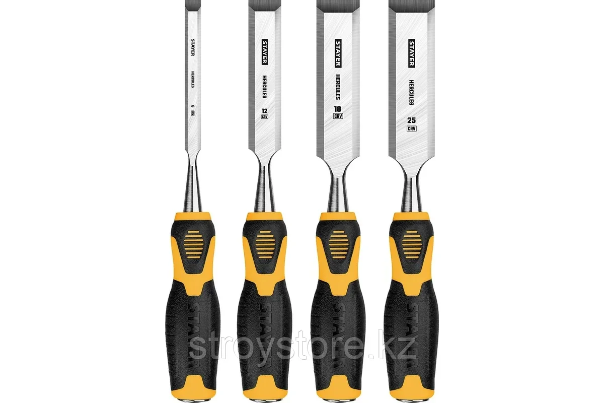 Набор стамесок-долот, 4 предм., STAYER Hercules