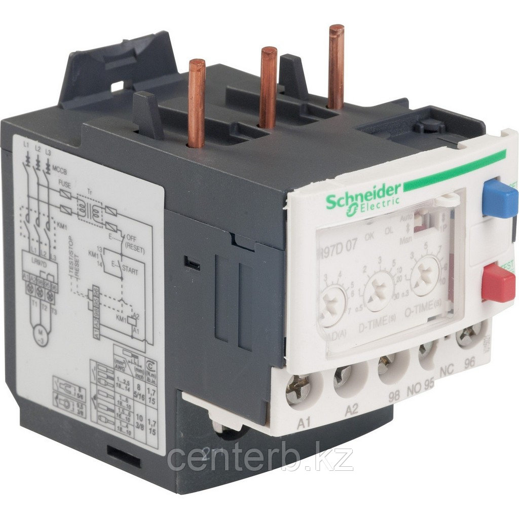 LR97D07M7 Электрический реле перегрузки 1,2...7А, 220V AC