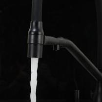 Смеситель Frap для кухни F4397-6 с подключением фильтра питьевой воды черный, фото 4