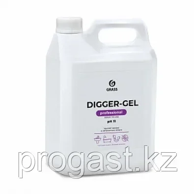 Средство Digger-Gel щелочное для прочистки канализационных труб 5.3 кг, фото 1