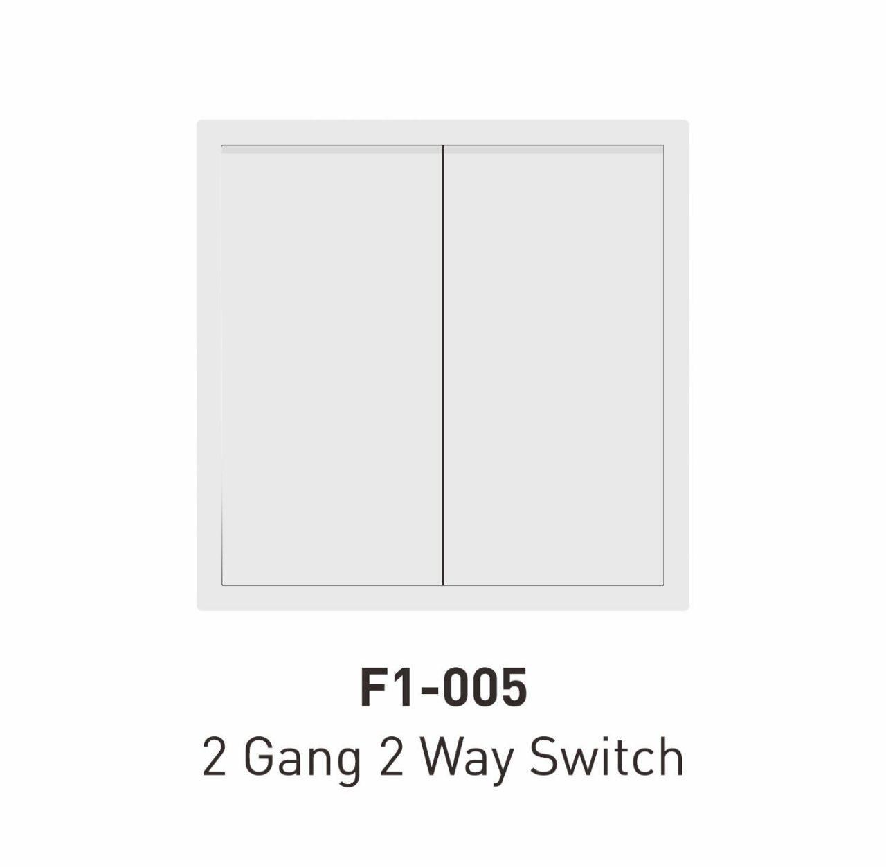 Выключатель Мастер встраиваемый двойной белый