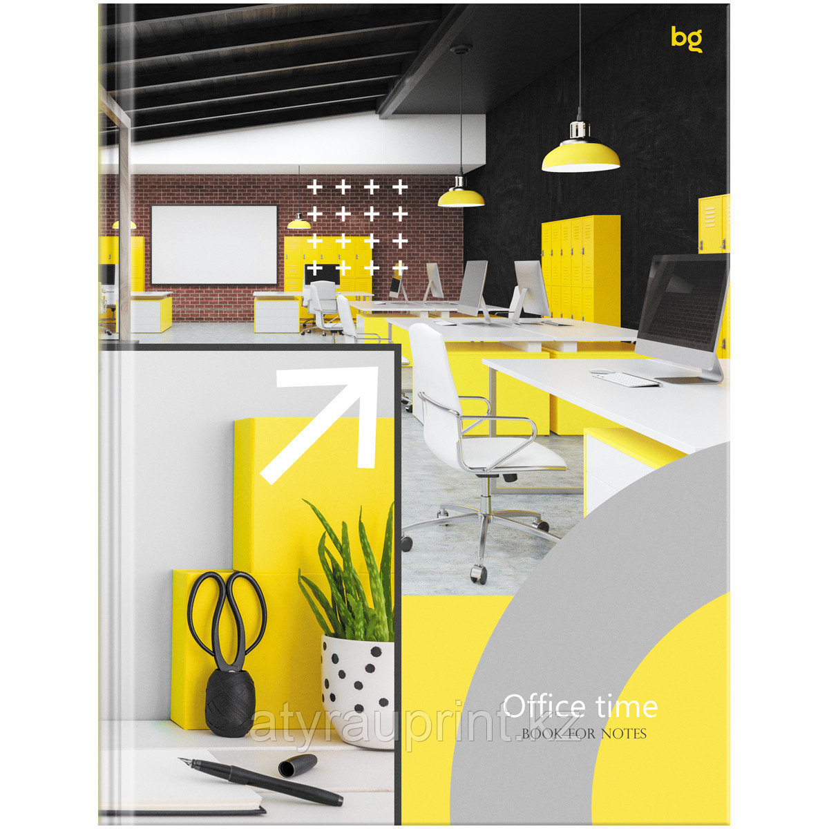 Бизнес-блокнот А5, 80л., BG "Время офиса", глянцевая ламинация, фото 1