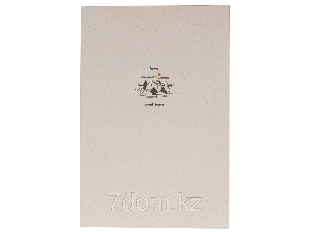 Блокнот А5 Adiantum из переработанного тростника, 80 листов, гибкая обложка, натуральный (тампопечать), фото 1