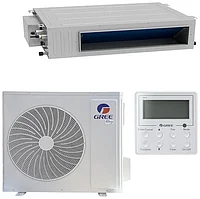 Кондиционер канальный GREE-42 Inverter R32: GUD125PHS1/B-S/GUD125W1/NhB-S (без соединительной инсталляции)