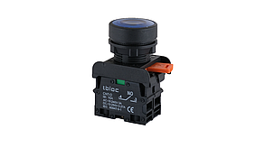 PSRL-1O 48 Кнопка управления LED с пружиной возврата 48B AC/DC (синяя)