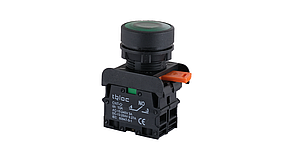 PSRL-1O 24 Кнопка управления LED с пружиной возврата 24B AC/DC (зеленая)