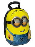 Детский дошкольный рюкзак с внешним корпусом из пластика "MINIONS"., фото 6