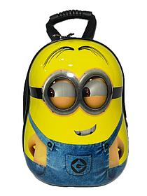 Детский дошкольный рюкзак с внешним корпусом из пластика "MINIONS".