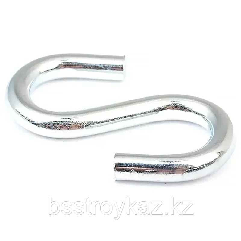 Крючок S-образный СТРОЙБАТ белый цинк 8мм 1шт. 030150, фото 1