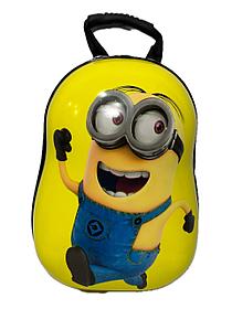 Детский дошкольный рюкзак с внешним корпусом из пластика с героем из мультфильма "Гадкий Я"