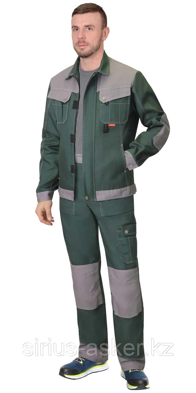 Костюм СИРИУС-ВЕСТ-ВОРК куртка, брюки зеленый со ср.серым, фото 1