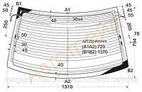Стекло заднее с обогревом Тойота AVENSIS 03-08 4D