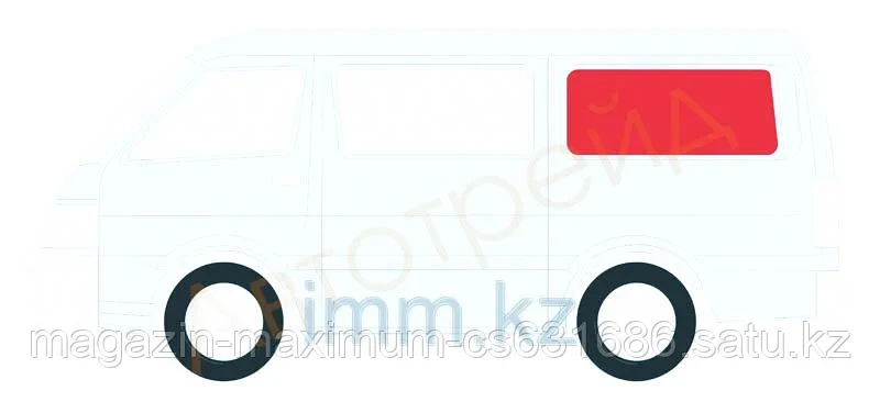 Стекло кузова (собачник) заднее левое HONDA S47 STEP WAGON 96-