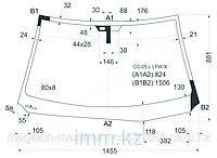 Стекло лобовое в клей LEXUS GS300/350/430/460 05-