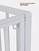 Кровать детская RANT "BERGEN PLUS" (Cloud White), 120*60 см, фото 6