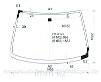 Стекло лобовое в клей Ниссан ALMERA TINO 98-03