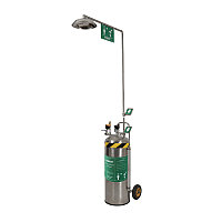 Мобильный автономный аварийный душ и станция для промывания глаз из нержавеющей стали