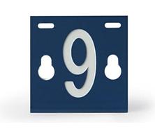 Табличка номера фидера No. 9 65x60x1.5 мм PEM241.9