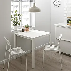Стул АДДЕ стул, белый ИКЕА, IKEA, фото 4