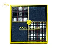 Платок носовой в упаковке (с клеткой), 12 см