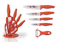 2672 FISSMAN Набор ножей 6 пр. COLIBRI с овощечисткой на акриловой подставке (керамические лезвия)