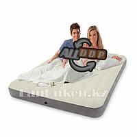Ортопедический полуторный надувной матрас 203х152х25 см Intex 68109