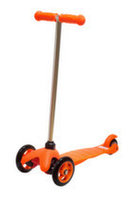 Самокат детский трехколесный Kiddyscoo Smiley(регулируемый)(оранжевый)