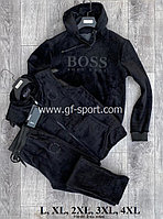 Велюровый зимний костюм мужской Hugo Boss